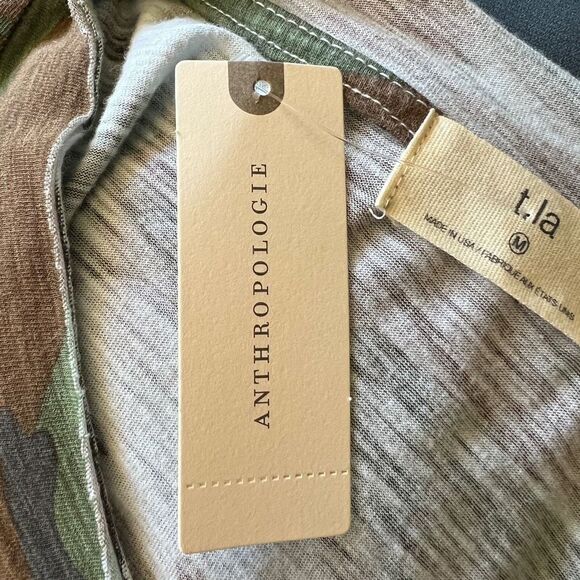 Anthropologie TLA Camouflage Women’s Cotton & Modal Tee - NWT-Size M - Picture 12 of 14
